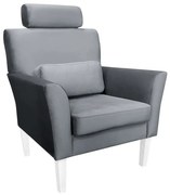 Fotel PIRO BL VELVET ciemnoszary ATOS