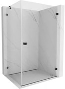 Mexen Lunar-B kabina prysznicowa uchylna prawa 100 x 80 cm, transparent, czarna - 832-100-080-70-00-P