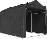 Outsunny Namiot garażowy, wodoodporny z bramą, odporny na UV 220 x 157 x 165 cm Czarny