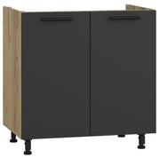 Szafka pod zlew 80 VENTO DK-80/82 antracyt  HALMAR
