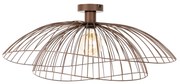 Designerska lampa sufitowa brązowa 45 cm - Pua