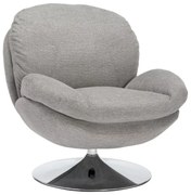 Fotel do salonu Brigitte Brego jasnoszary SIGNAL