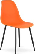 Pomarańczowe krzesło metalowe do jadalni Z2-K46