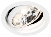 Inteligentny okrągły reflektor wpuszczany biały regulowany z Wifi GU10 111m - Chuck 111 Nowoczesny Oswietlenie wewnetrzne