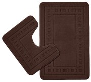 Ciemnobrązowe dywaniki łazienkowe do WC zestaw 2 szt. 50x80 cm Armoni – Catherine Lansfield