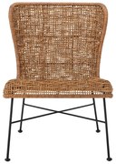 Fotel z plecionką w naturalnym kolorze Somme – Bloomingville