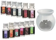 Kominek zapachowy + 12 olejków eterycznych, komplet
