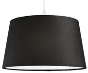 Nowoczesna lampa wisząca biała z czarnym kloszem 45 cm - Pendant Nowoczesny Oswietlenie wewnetrzne