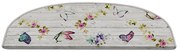 Kremowe dywaniki na schody zestaw 16 szt. 20x65 cm Butterfly Life – Vitaus