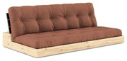 Ceglasta rozkładana sofa 196 cm Base – Karup Design