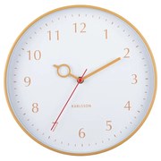 Karlsson 5992YE designerski zegar ścienny żółty,średnica 30 cm