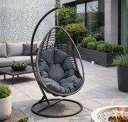 Kokon Bellissimo z szarego technorattanu