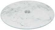 Taca obrotowa szklana, efekt marmuru, Ø 32 cm