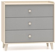 Komoda dziecięca MELLY 06 szara ML MEBLE