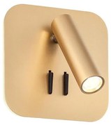 Redo 01-2977 - Kinkiet QUDA LED/6W/230V + LED/3W CRI 90 USB, złoty