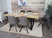 Krzesło do jadalni MCW-K25 (zestaw 6 sztuk),  ciemny brąz