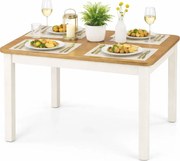 Skandynawski Stół Kwadratowy Rozkładany Dąb Artisan + Biały K3-F91