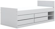 Pojedyncze łóżko z materacem i 4 szufladami 90x200 S6-F24