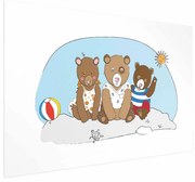 Plakat Misie na plaży 60x40 cm bez ramy z marginesem ARTGEIST B