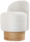 Taboret Barren Puf Light Grey