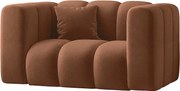 Fotel Grand, tkanina Salvador, Brązowy