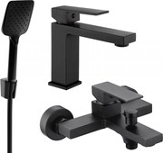 Mexen Uno R62 zestaw wannowy, czarny - 71403R62-70