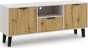 Szafka pod tv na nóżkach kaszmir + dąb artisan W3-D98