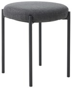 Ciemnoszary metalowy stołek Pelican – Unique Furniture