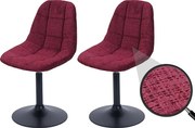 Krzesło do jadalni MCW-A60 (zestaw 2 szt.),  bordowe