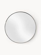 Okrągłe lustro ścienne z metalową ramą Lacie