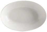 Biały porcelanowy głęboki talerz Maxwell &amp; Williams Basic, 25x17 cm