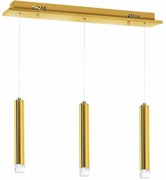 Lampa wisząca 3 tuby, złota, potrójna GOLDIE 3x5W LED