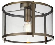 Endon 103112 - Oprawa sufitowa HOPTON 1xE27/10W/230V matowy chrom