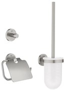 GROHE 41204DC0 - Zestaw akcesoriów do toalety 3 w 1 START, stal nierdzewna