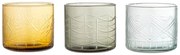 Szklanki zestaw 3 szt. 300 ml Jozefina – Bloomingville