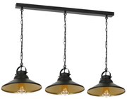 Żyrandol na łańcuchu IRON 3xE27/60W/230V