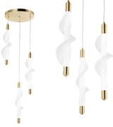 LAMPA WISZĄCA LED G009-3CPR BIAŁY/ZŁOTY