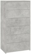 Nowoczesna komoda na ubrania szarość betonu F7-R40