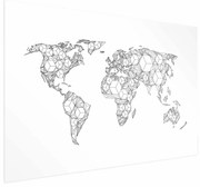 Plakat Geometryczna mapa 60x40 cm bez ramy z marginesem ARTGEIST B