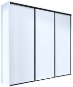 Szafa 3 drzwiowa biała + czarne paski Z1-M45