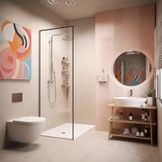 Brodzik z konglomeratu prostokątny 100 x 80 DIAMO White