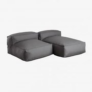 Modułowa Sofa Z Szezlongiem 2-częściowa Dojans Szary Granit - Sklum