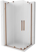 Mexen Velar Duo kabina prysznicowa rozsuwana 100 x 90 cm, szron, różowe złoto - 871-100-090-32-60