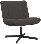 Ciemnoszary tapicerowany fotel obrotowy L0-E74