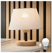 Brilagi - LED Lampa stołowa ANTHONY 1xE14/40W/230V dąb/biały