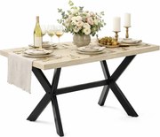 Stół do jadalni z drewna mango Glefro 2X – biały