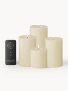 Komplet ręcznie wykonanych świeć LED z pilotem Real Flame, 5 szt.