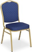 Niebieskie krzesło sztaplowane do sali bankietowej H7-L84