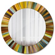 Abstrakcyjny wzór radialny Lustro dekoracyjne okrągłe