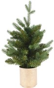 Sztuczna choinka w złotej doniczce, 45 cm